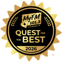 Myfm quest for the best 2026 award seal